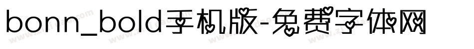 bonn_bold手机版字体转换