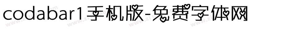 codabar1手机版字体转换
