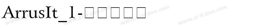 ArrusIt_1字体转换