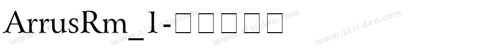 ArrusRm_1字体转换