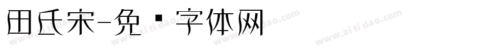 田氏宋字体转换