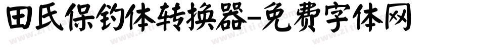 田氏保钓体转换器字体转换