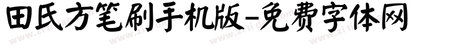 田氏方笔刷手机版字体转换
