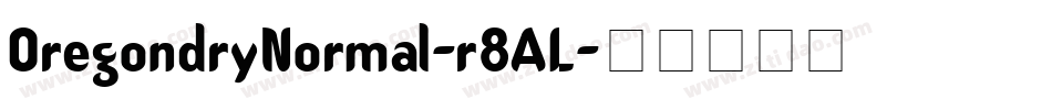 OregondryNormal-r8AL字体转换