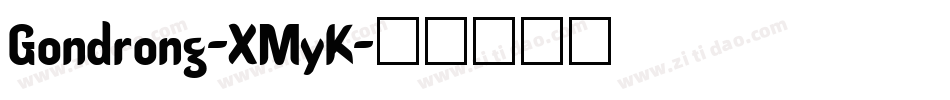 Gondrong-XMyK字体转换