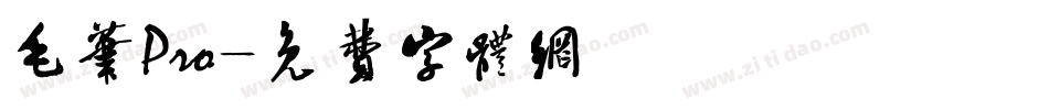 毛笔Pro字体转换
