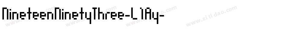NineteenNinetyThree-L1Ay字体转换