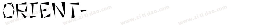 Orient字体转换