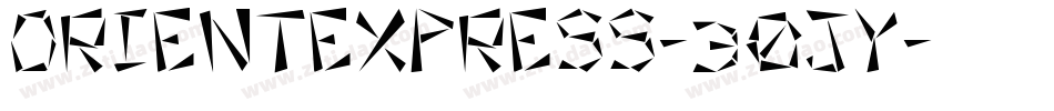 OrientExpress-30Jy字体转换