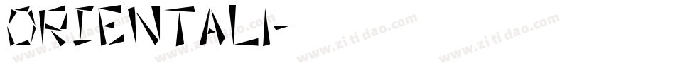 Oriental1字体转换