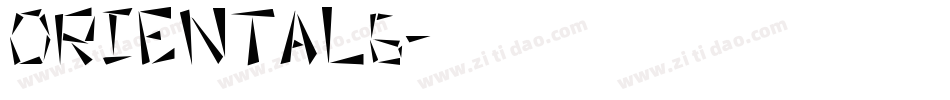 Oriental6字体转换