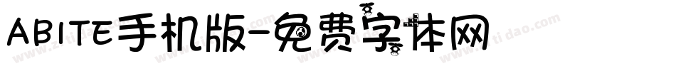 ABITE手机版字体转换
