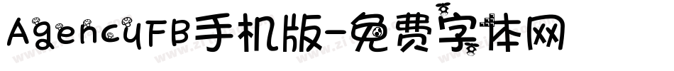AgencyFB手机版字体转换