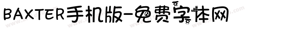 BAXTER手机版字体转换