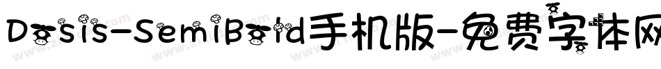 Dosis-SemiBold手机版字体转换