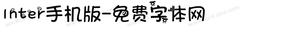 Inter手机版字体转换