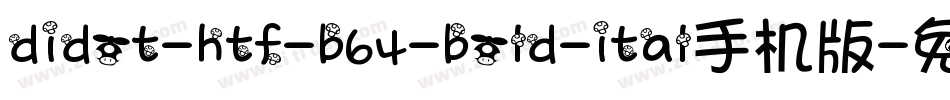 didot-htf-b64-bold-ital手机版字体转换