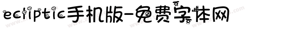 ecliptic手机版字体转换