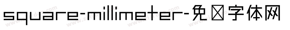 square-millimeter字体转换