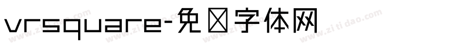 vrsquare字体转换