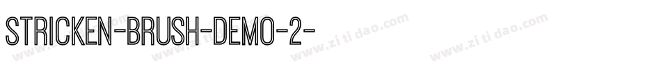 Stricken-Brush-DEMO-2字体转换