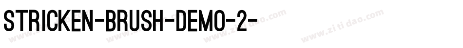 Stricken-Brush-DEMO-2字体转换