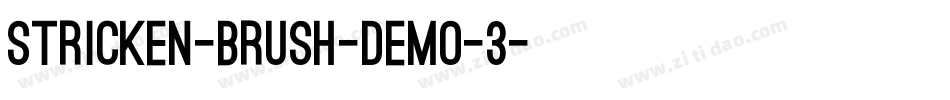 Stricken-Brush-DEMO-3字体转换