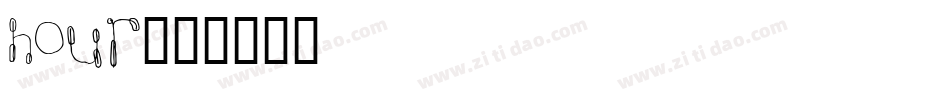 hour字体转换