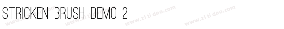 Stricken-Brush-DEMO-2字体转换