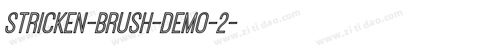 Stricken-Brush-DEMO-2字体转换