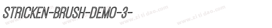 Stricken-Brush-DEMO-3字体转换