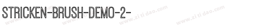 Stricken-Brush-DEMO-2字体转换