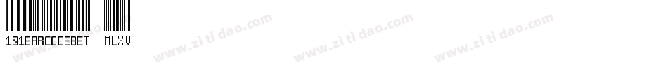 101BarcodeBet-MLXv字体转换