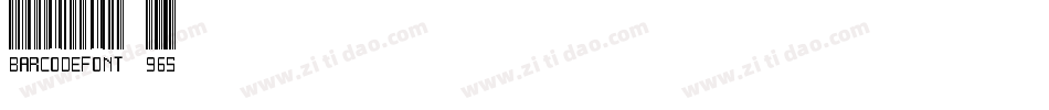 BarcodeFont-965字体转换