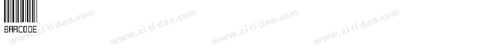 barcode字库字体转换