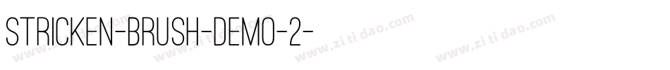 Stricken-Brush-DEMO-2字体转换