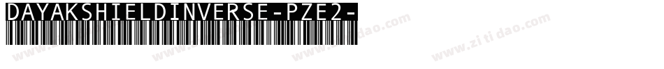 DayakShieldInverse-PzE2字体转换