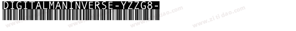 DigitalManInverse-YzzG8字体转换
