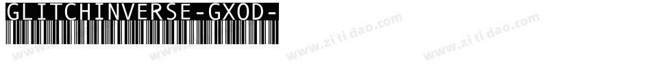 GlitchInverse-GxOD字体转换