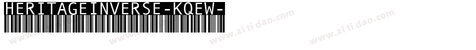 HeritageInverse-KqEW字体转换