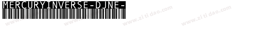 MercuryInverse-DjnE字体转换
