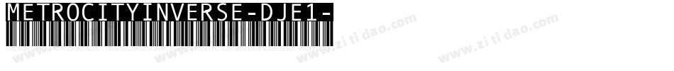 MetroCityInverse-DjE1字体转换