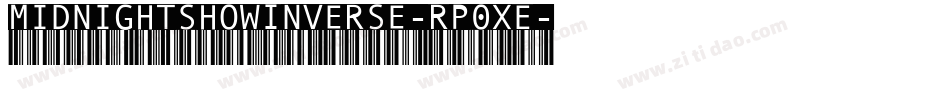 MidnightShowInverse-Rp0xE字体转换