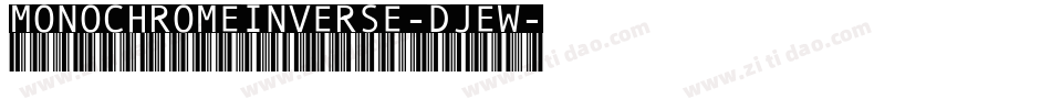 MonochromeInverse-DjeW字体转换