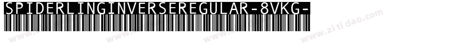 SpiderlingInverseRegular-8VKg字体转换