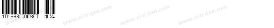 101BarcodeBet-MLXv字体转换