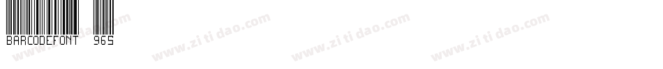 BarcodeFont-965字体转换