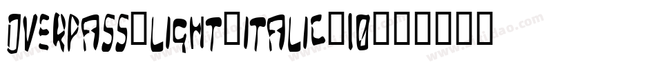 overpass-light-italic-10字体转换