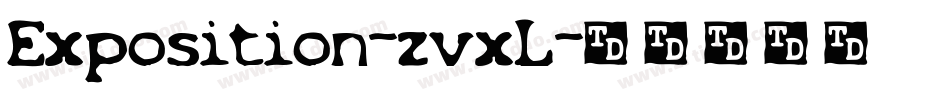 Exposition-zvxL字体转换