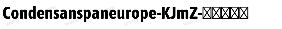 Condensanspaneurope-KJmZ字体转换